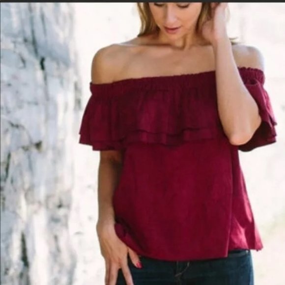 XS YFB Off Shoulder Top F06 1096 - Picture 2 of 8